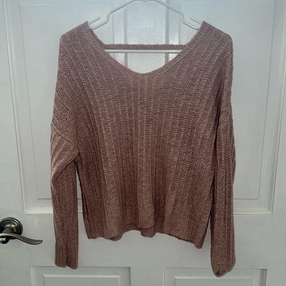Muted Pink Comfy Sweater: Size Medium